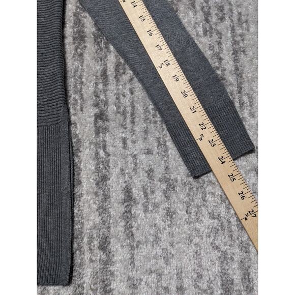 Adrienne Vittadini Tunic Sweater Women Size M Heather Gray Cowl Neck Long Sleeve - Picture 11 of 12